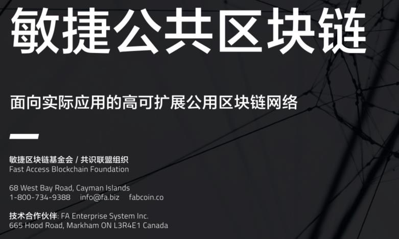 真正去中心化的、安全可靠的商业应用高性能区块链&mdash;&mdash;敏捷公共区块链（发链，Fab）详解